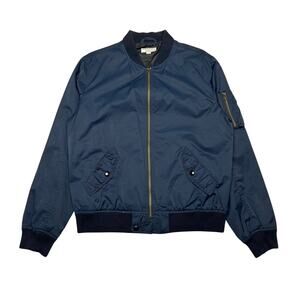 Wallace & Barnes J.Crew Bomber Jacket Men's Medium Nylon Harrington Detroit